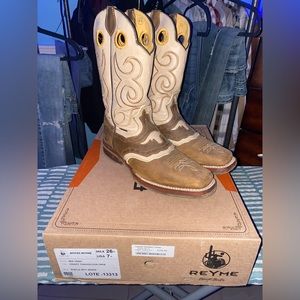 Reyme Leather Cowboy Boots